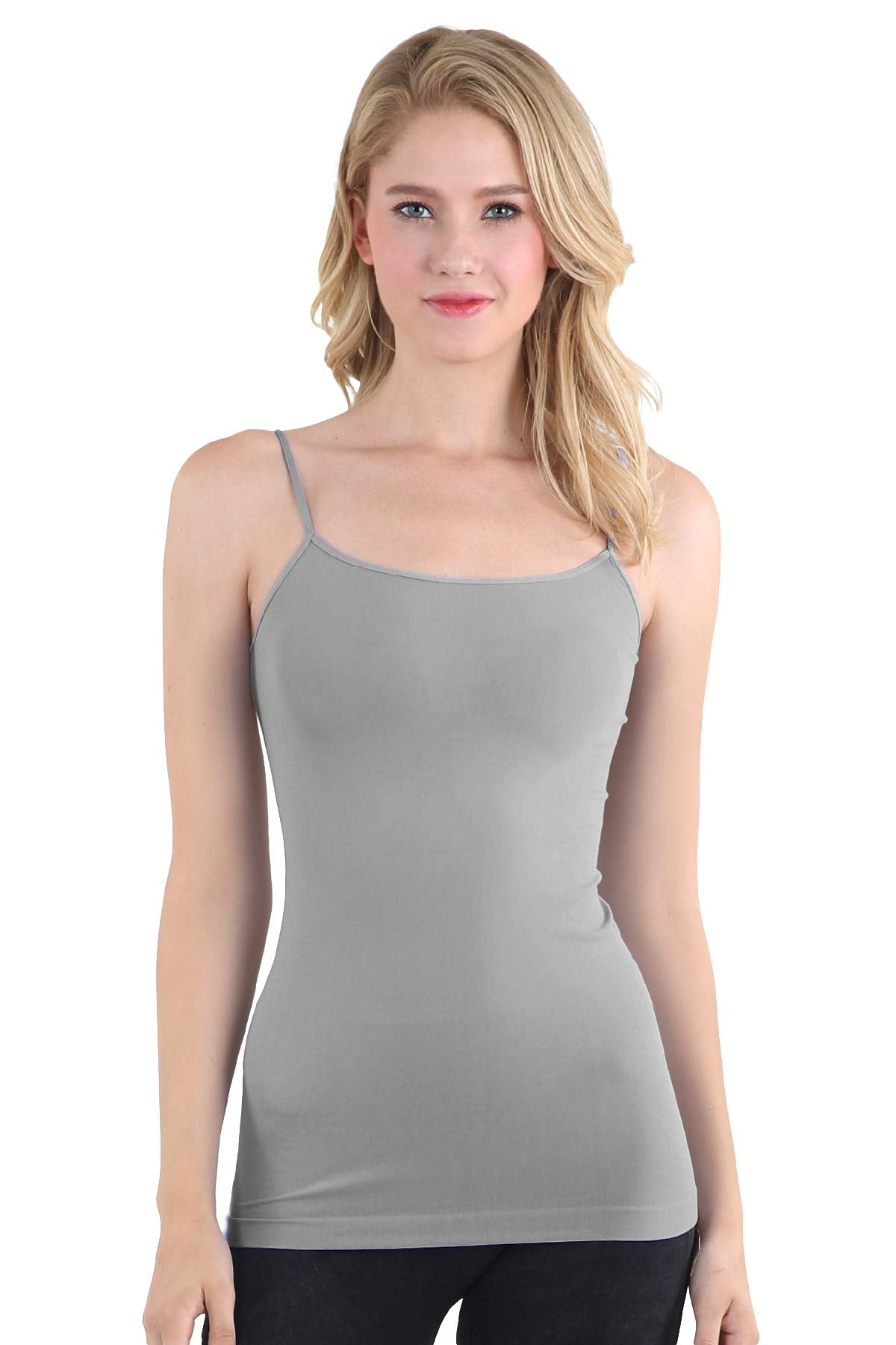 NIKIBIKI Women Seamless Basic Camisole, Made in U.S.A, One Size