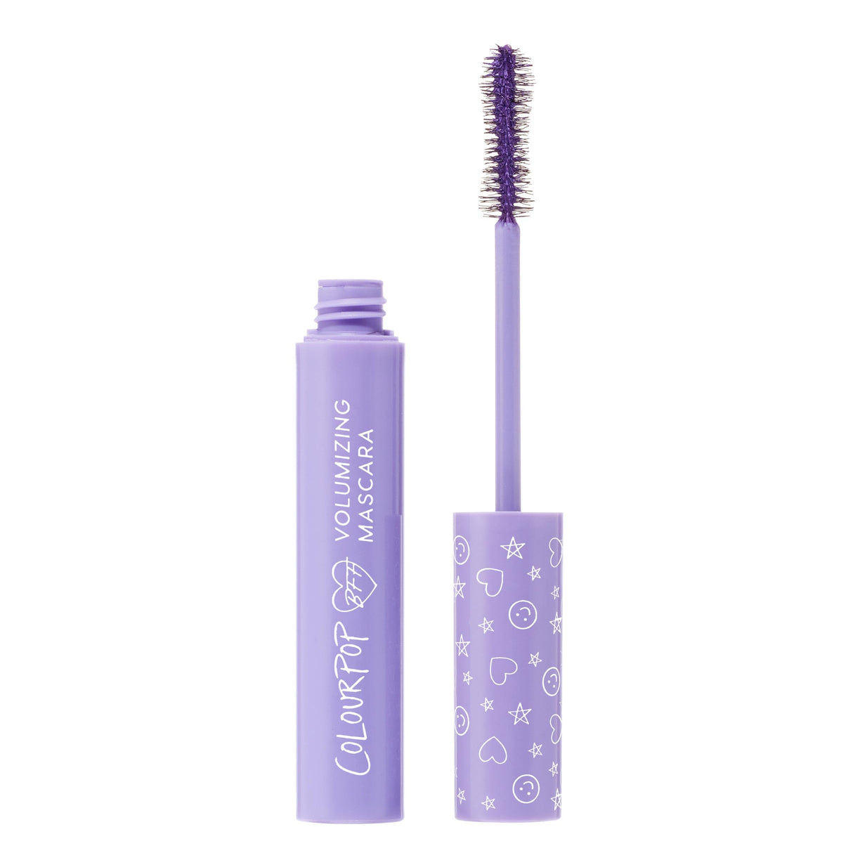 ColourPop BFF Mascara - Volumizing, Lifting & Lengthening Mascara - Buildable Black Mascara with a Twisted, Nylon Fiber Brush - Cruelty Free Eye Makeup - Blue Ya Mind (.24 fl oz)