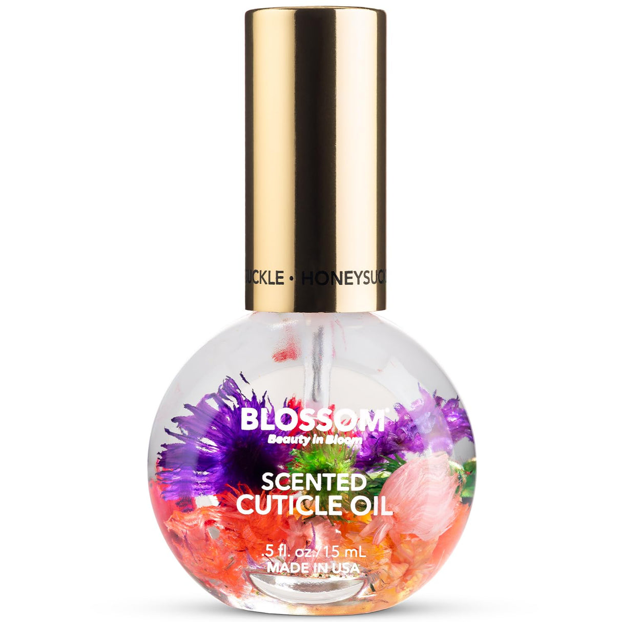 Blossom Scented Cuticle Oil, Infused with Real Flowers, Hydrating, Moisturizing, Strengthening, Made in USA, 0.5 fl. oz, Amazon Exclusive, Watermelon
