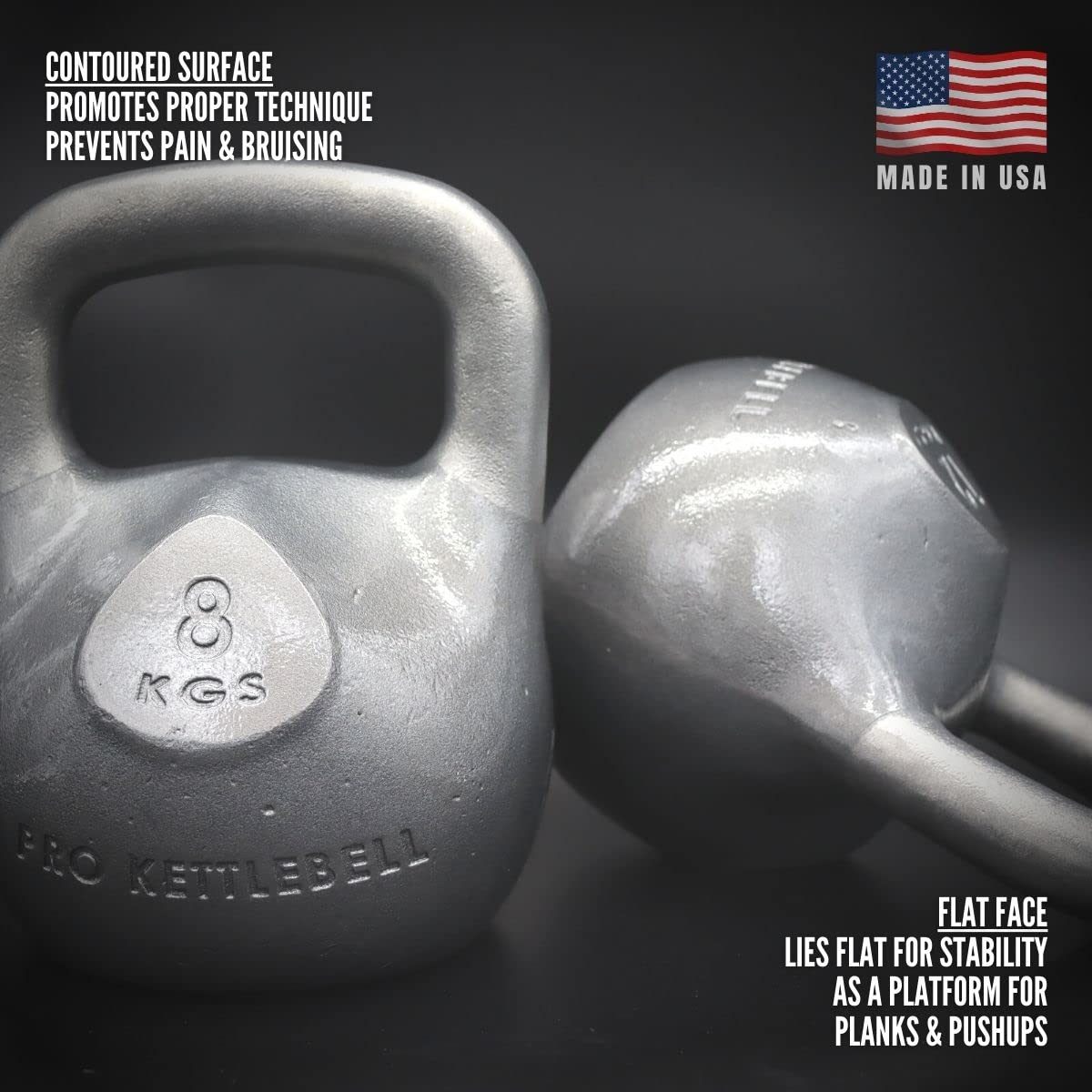 | Atlas Model | Made in USA | Ergonomic Design for Fitness & Competition | 4kg/9lb-24kg/53lb