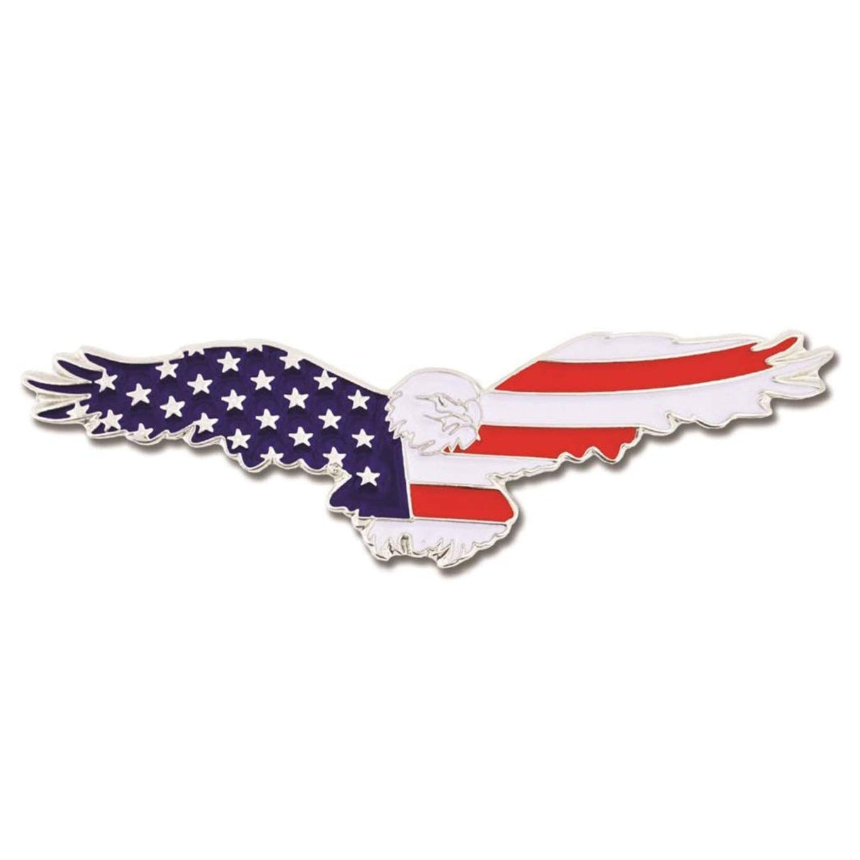 American Pride Soaring Eagle Lapel Pin - Made in USA, Jewelry-Quality Enamel, Patriotic Symbol (1)