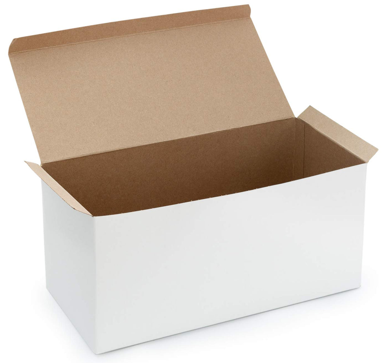 Made in USA 10-Count Recycled Brown Kraft Gift Boxes (5" X 5" X 3") with Tuck Lids for Weddings, Crafting and Baking Packaging Needs
