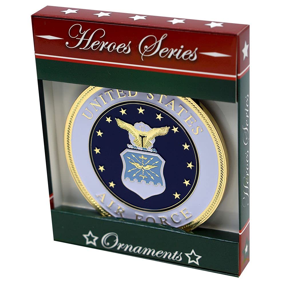 Allied Products Navy Heroes Series Holiday Ornament - Officially Licensed Navy Medallion