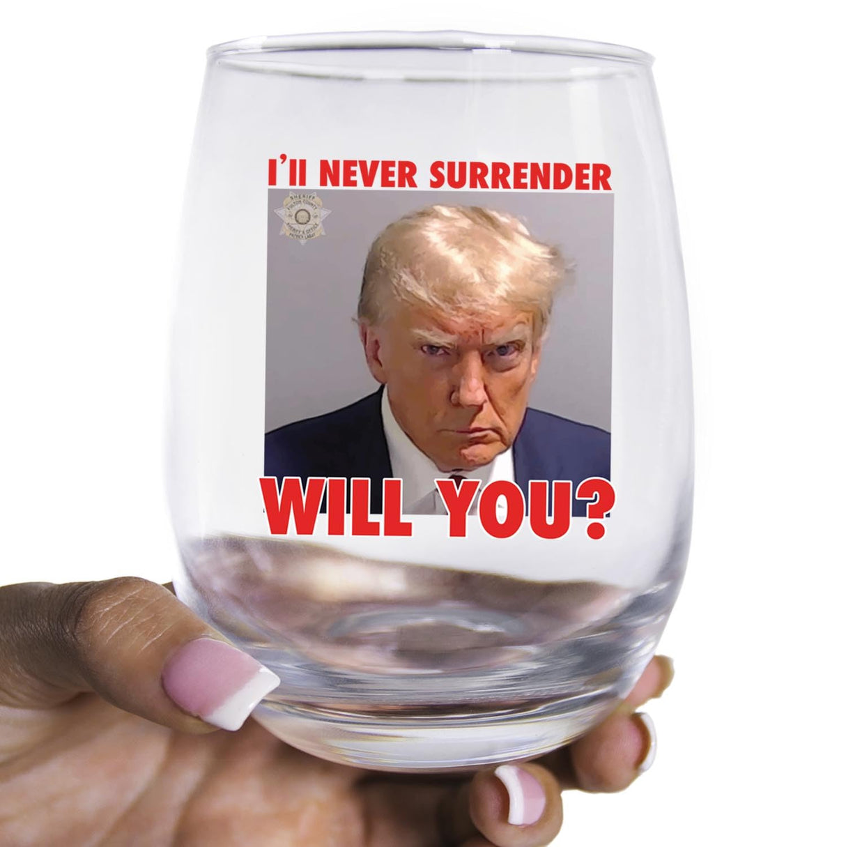 Trump Mugshot Shot Glass | Trump Lovers Gift | Gift for Him - Set of 4 (2 oz)