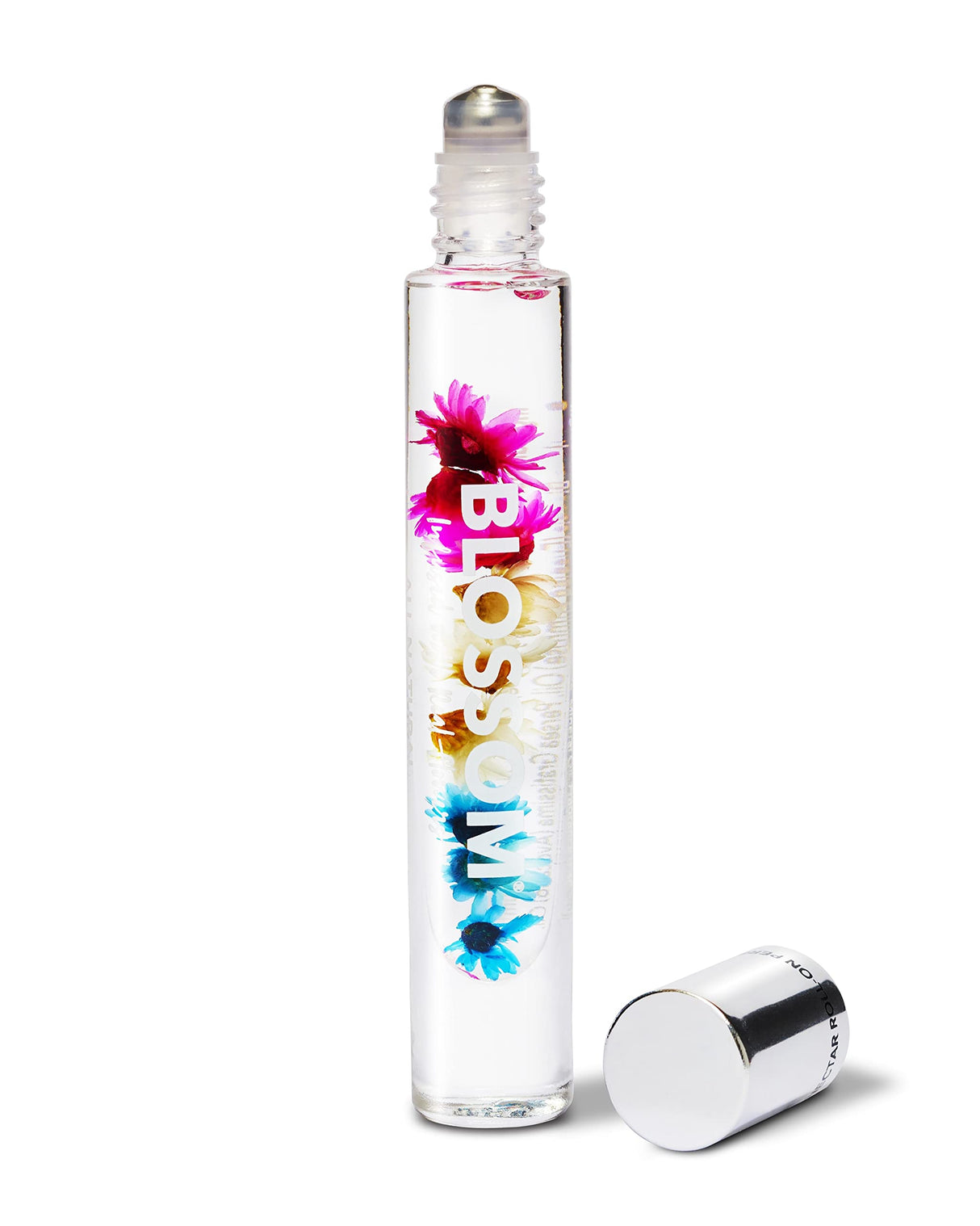 Blossom Roll on Perfume Oil for Women, Alcohol Free Rollerball Perfume with Essential Oil, Infused with Real Flowers, Made in USA, 0.20 oz (Lemon, Bergamot, Violet, White Musk), Cactus Flower