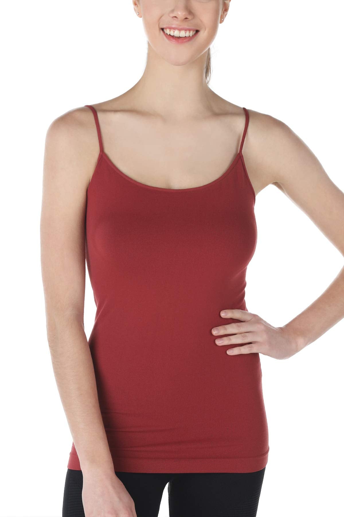 NIKIBIKI Women Seamless Basic Camisole, Made in U.S.A, One Size