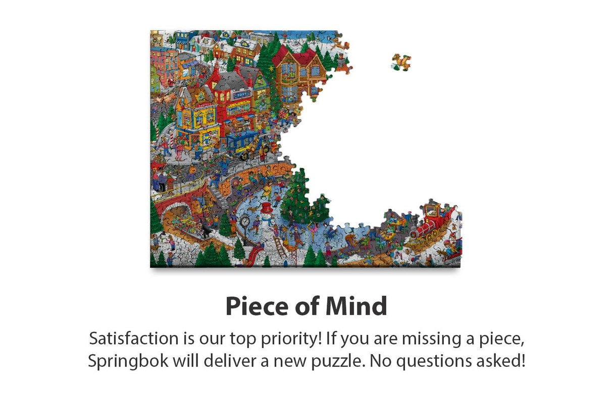 Springbok- Holiday Havoc - 400 Piece Jigsaw Puzzle Features a Fun Holiday Scene That Includes Everything we Love About The Holidays