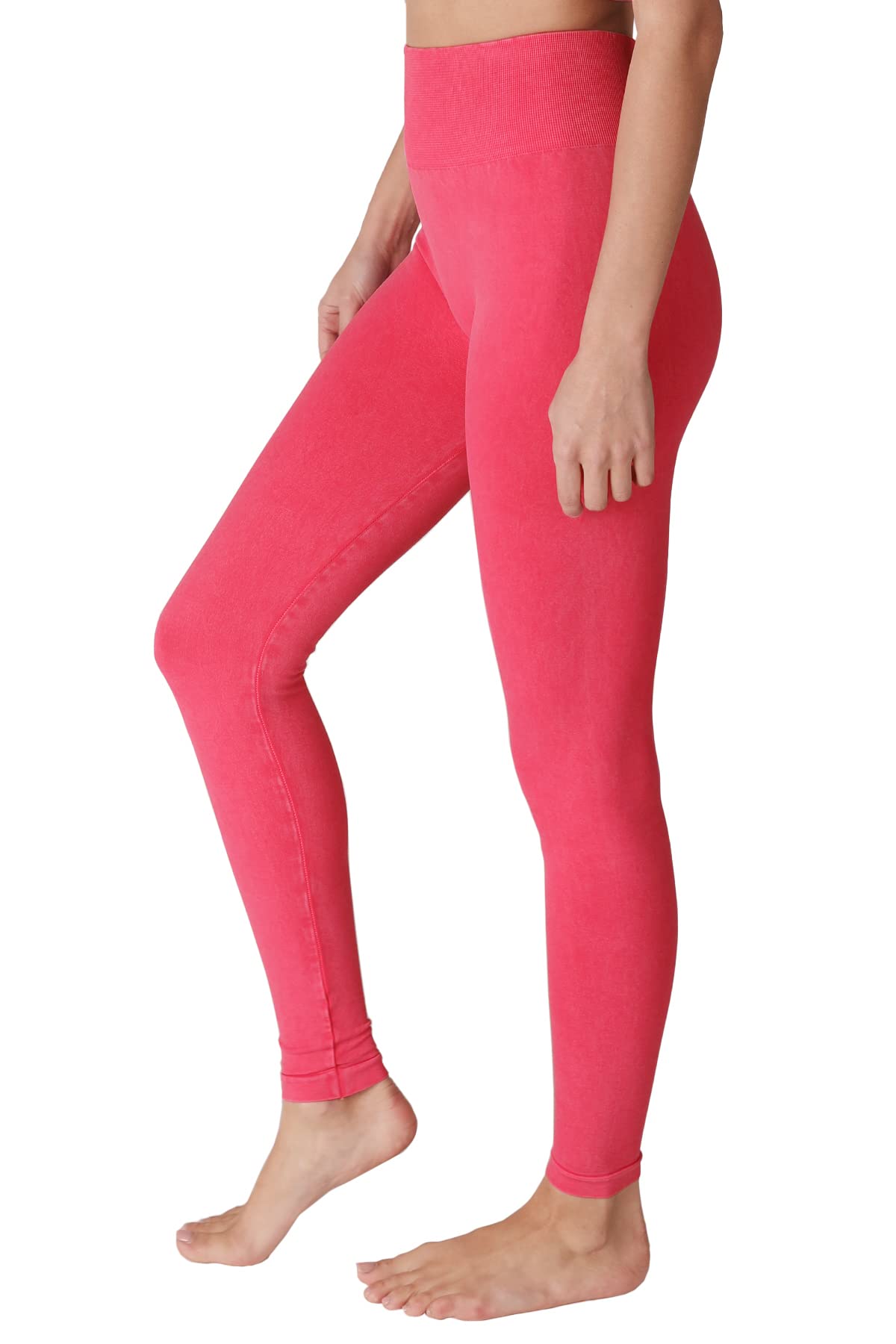 NIKIBIKI Women Seamless Vintage High Waisted Leggings, Made in U.S.A, One Size