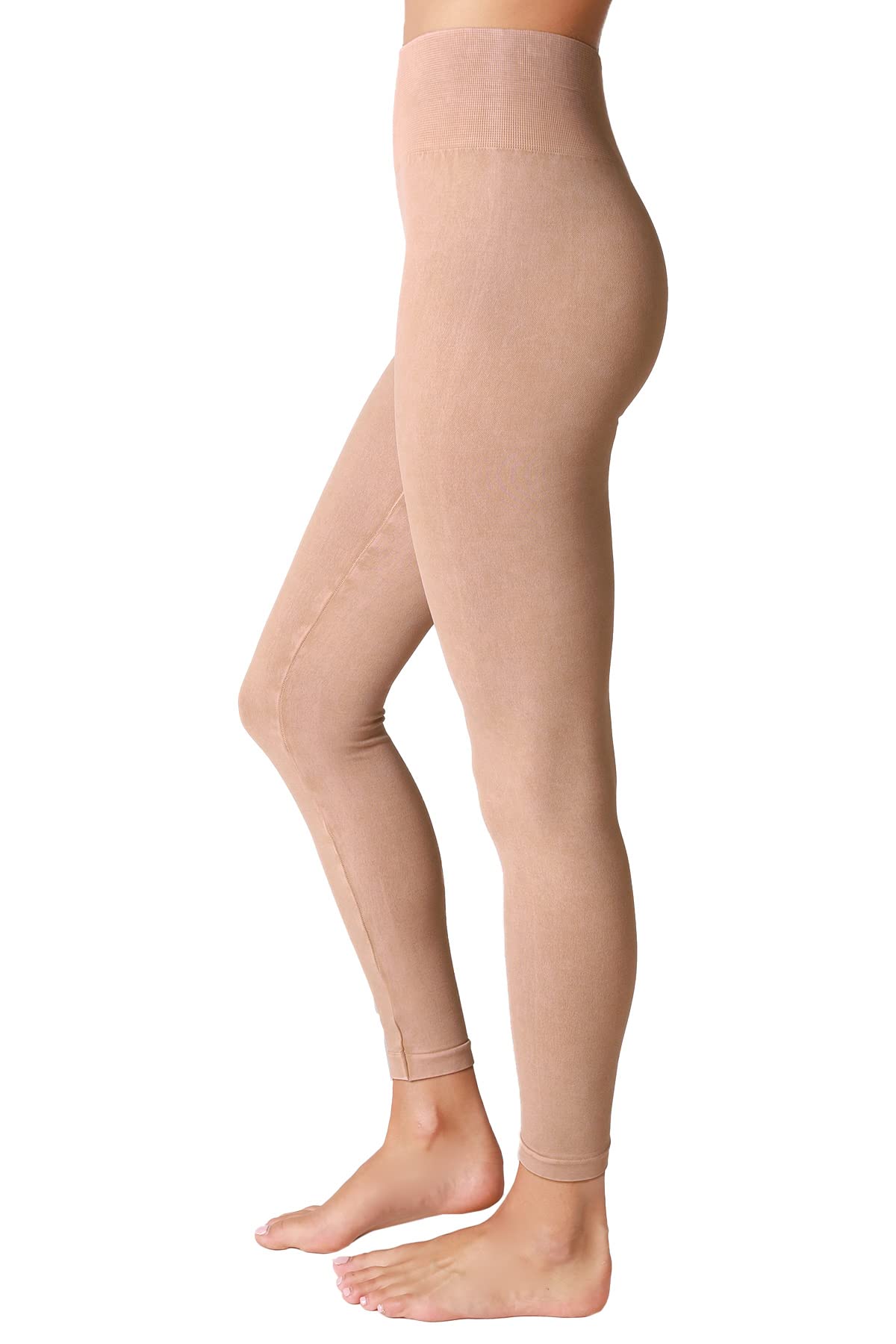 NIKIBIKI Women Seamless Vintage High Waisted Leggings, Made in U.S.A, One Size