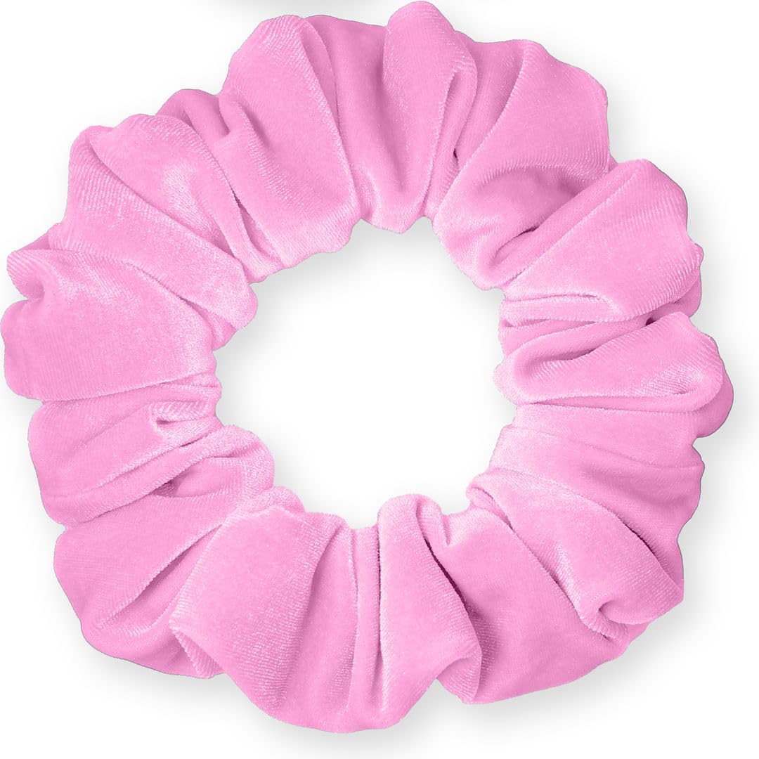 Velvet Scrunchies Jumbo Size Plush Big Ponytail Holders Thick Braided Locked Hair Big Made in the USA Green Pine