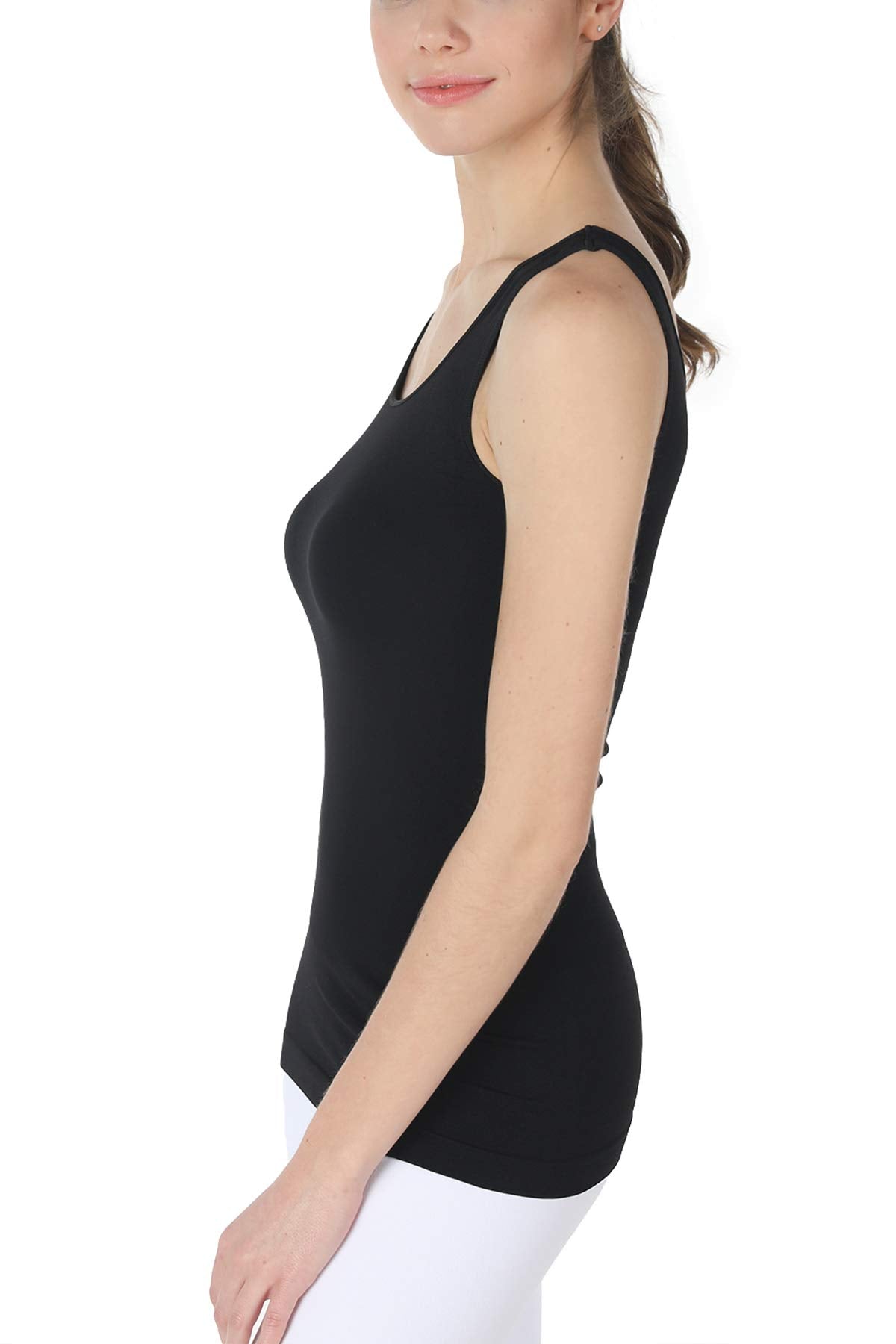 NIKIBIKI Women Seamless Basic Jersey Tank Top, Made in U.S.A, One Size