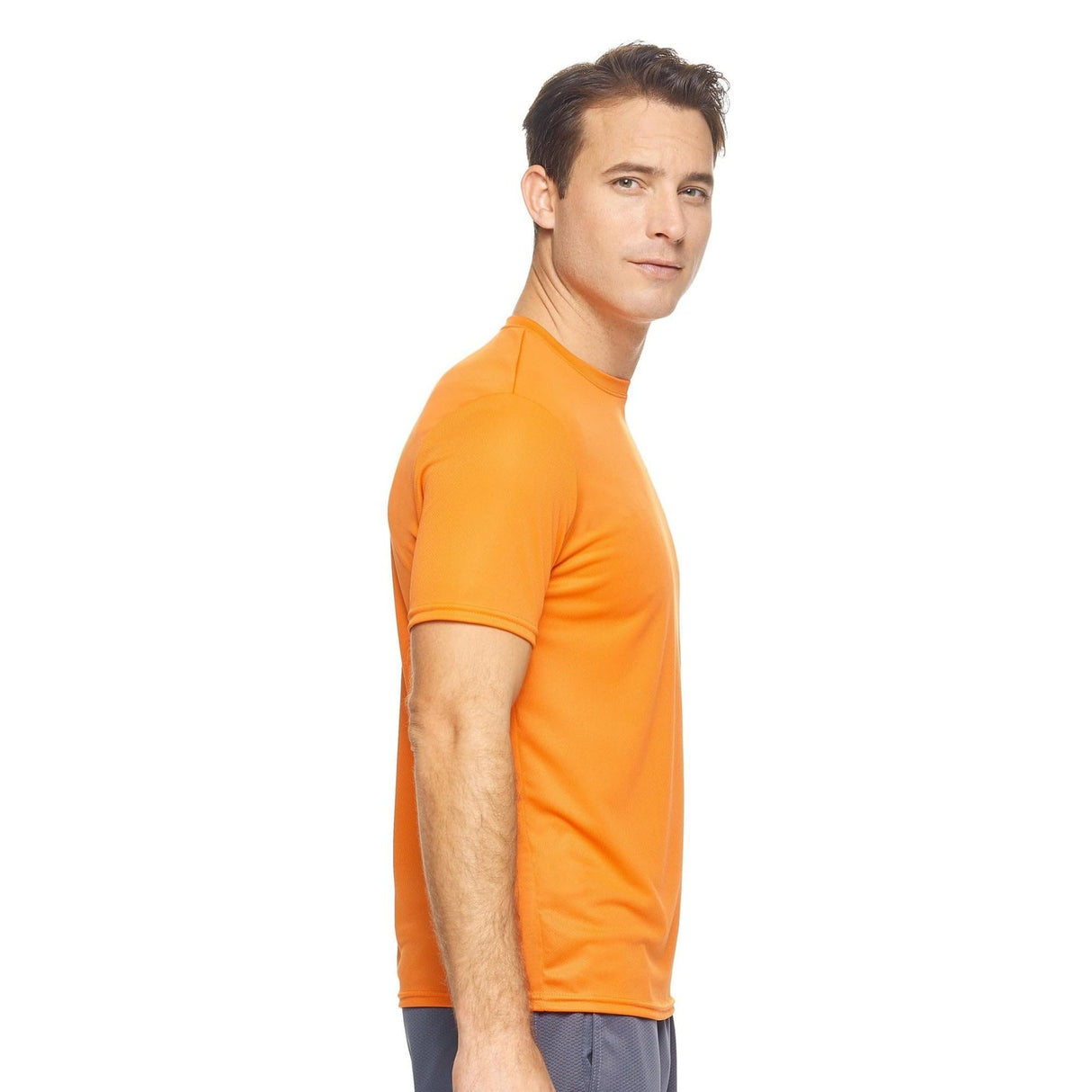Expert Brand USA-Made Men's Oxymesh Crewneck Short Sleeve Active T-Shirt for Sports Hiking Running Gym