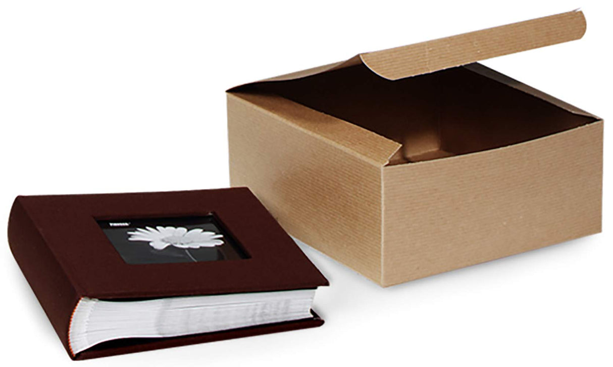 Made in USA 10-Count Recycled Brown Kraft Gift Boxes (5" X 5" X 3") with Tuck Lids for Weddings, Crafting and Baking Packaging Needs