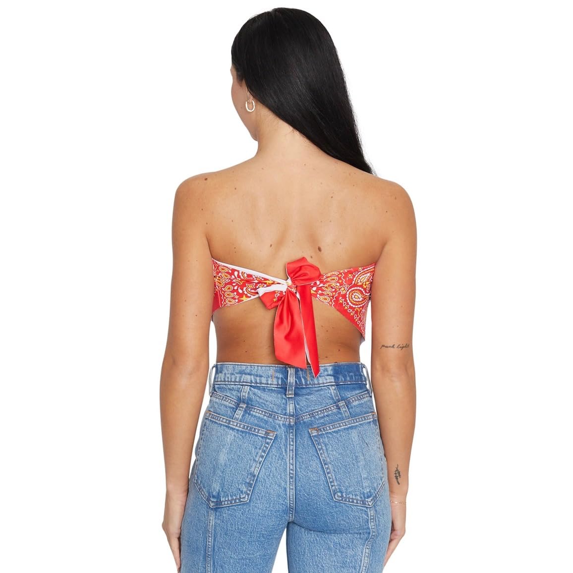 Lojobands Women's Bandana Top Tailgate Outfit College Tank Top Crop Top Made in USA One Size Fits Most