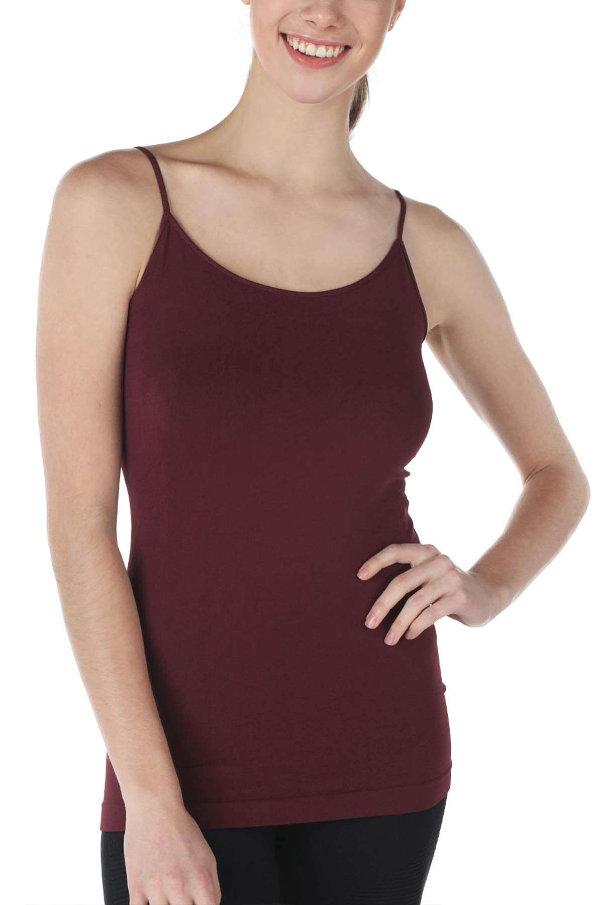 NIKIBIKI Women Seamless Basic Camisole, Made in U.S.A, One Size