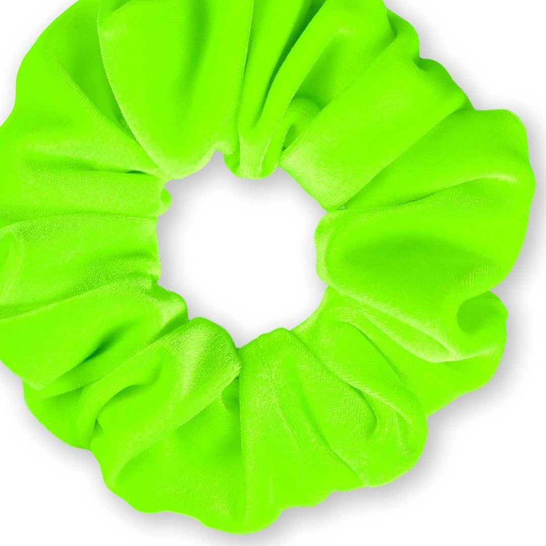 Velvet Scrunchies Premium Plush Soft Ponytail Holder Made in the USA Black