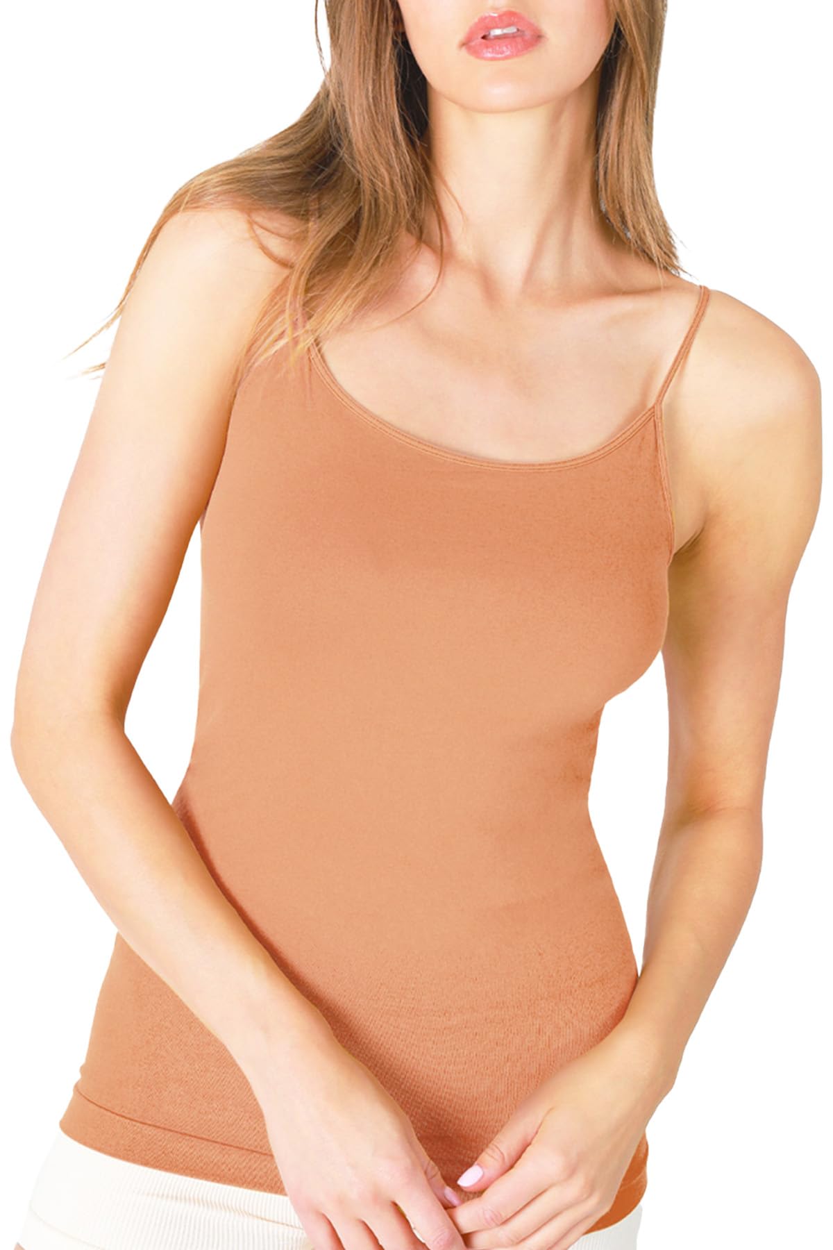 NIKIBIKI Women Seamless Basic Camisole, Made in U.S.A, One Size