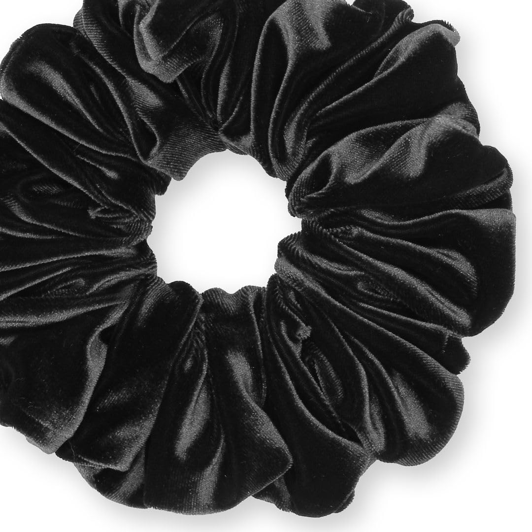 Velvet Scrunchies King Size Leopard XXL Plush Ponytail Holders Oversized Big Made in the USA