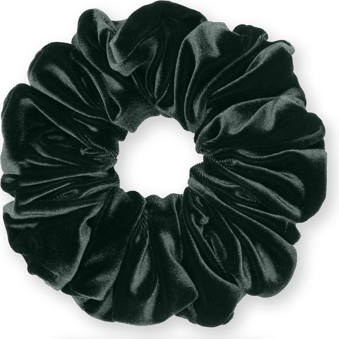 Velvet Scrunchies King Size Leopard XXL Plush Ponytail Holders Oversized Big Made in the USA