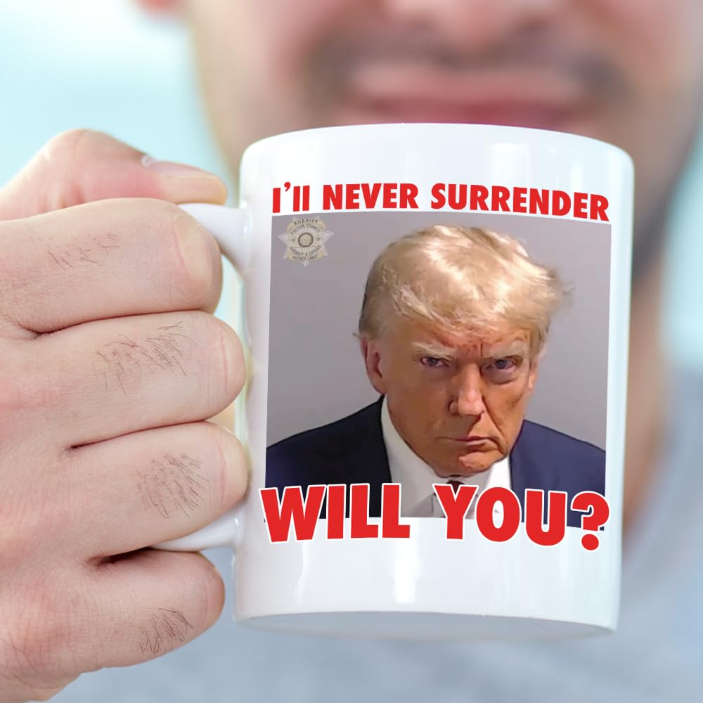 Trump Mugshot Shot Glass | Trump Lovers Gift | Gift for Him - Set of 4 (2 oz)