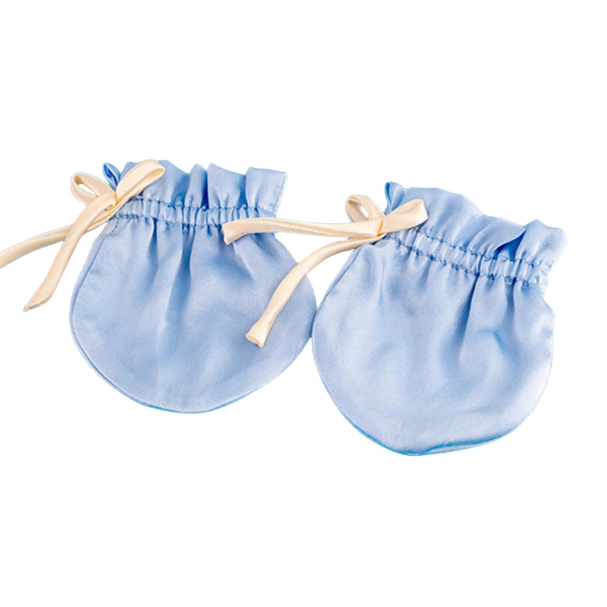 22 Momme Mulberry Silk Baby Mittens, Made in USA, Newborn no Scratch Gloves for Baby Boys Girls, Organic Silk Eczema Mittens