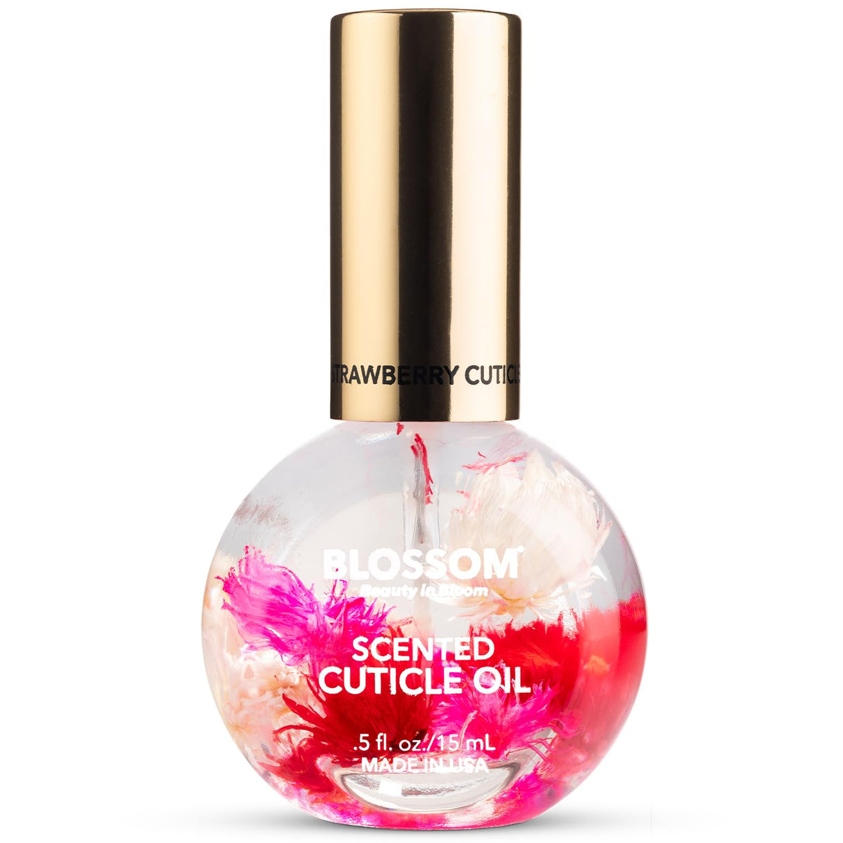 Blossom Scented Cuticle Oil, Infused with Real Flowers, Hydrating, Moisturizing, Strengthening, Made in USA, 0.5 fl. oz, Amazon Exclusive, Watermelon