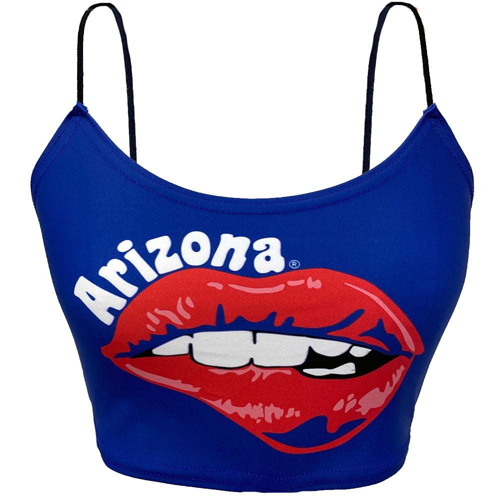 Lojobands Women's Tailgate Outfit College Spaghetti Tank Top Crop Top Made in USA One Size Fits Most