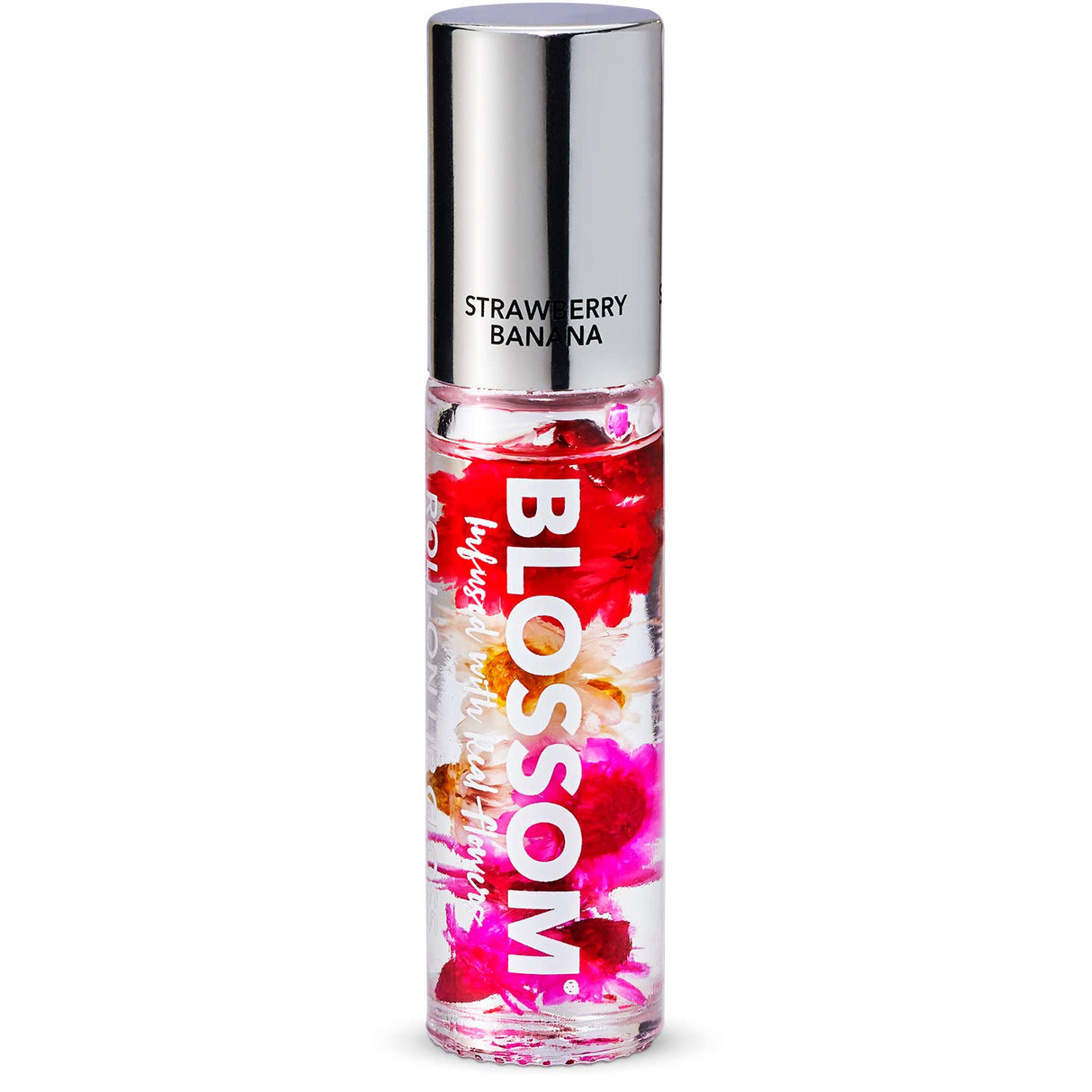 Blossom Scented Roll on Lip Gloss, Infused with Real Flowers, Made in USA, 0.20 fl. oz./5.9ml, Watermelon