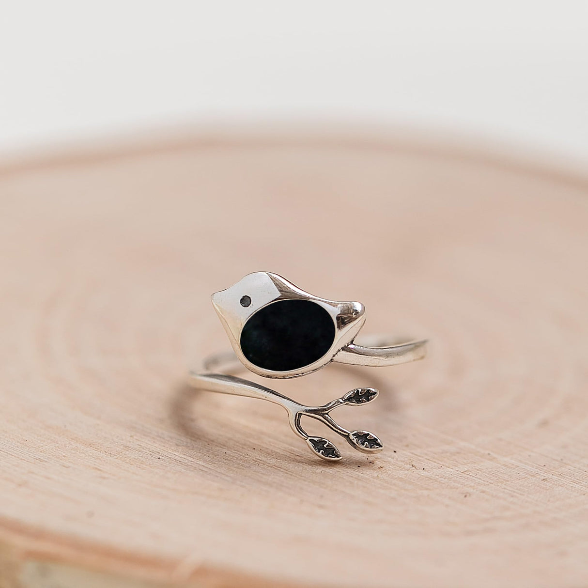 Bottled Up Designs Handmade Little Bird Ring, Recycled Antique Bottles, Sterling Silver, Eco Friendly, Made in USA, Birthday Gifts, Mothers Day, Women, Anniversary (Red Beer Bottle)