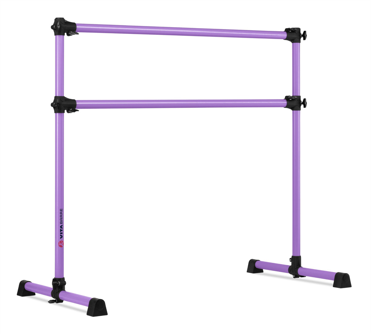 VITA Barre Portable Freestanding Double Ballet Barre, Prodigy, Aluminum | Adjustable Height, USA Made, Home or Gym Exercise Equipment for Kids & Adults | Dance, Fitness, Pilates