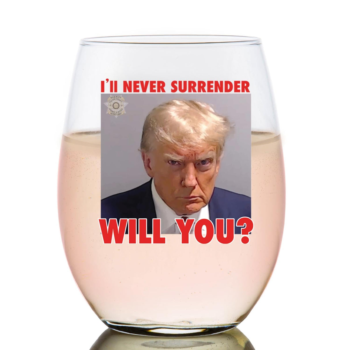 Trump Mugshot Shot Glass | Trump Lovers Gift | Gift for Him - Set of 4 (2 oz)