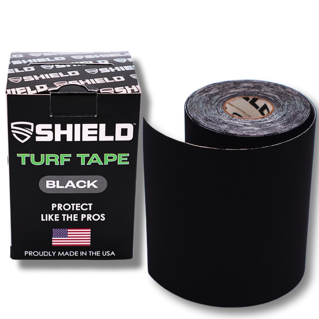 SHIELD Turf Tape Youth | Turf Tape Football Youth - Waterproof, USA Made, 5 Yards, Extra Arm Protection, 4-Way Stretch Flexibility, White