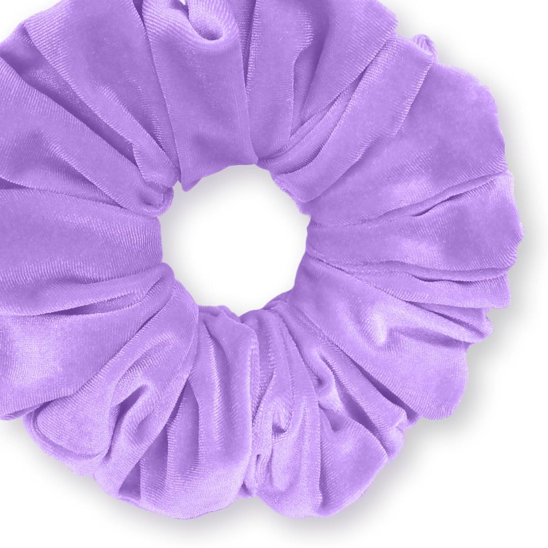 Velvet Scrunchies King Size Leopard XXL Plush Ponytail Holders Oversized Big Made in the USA