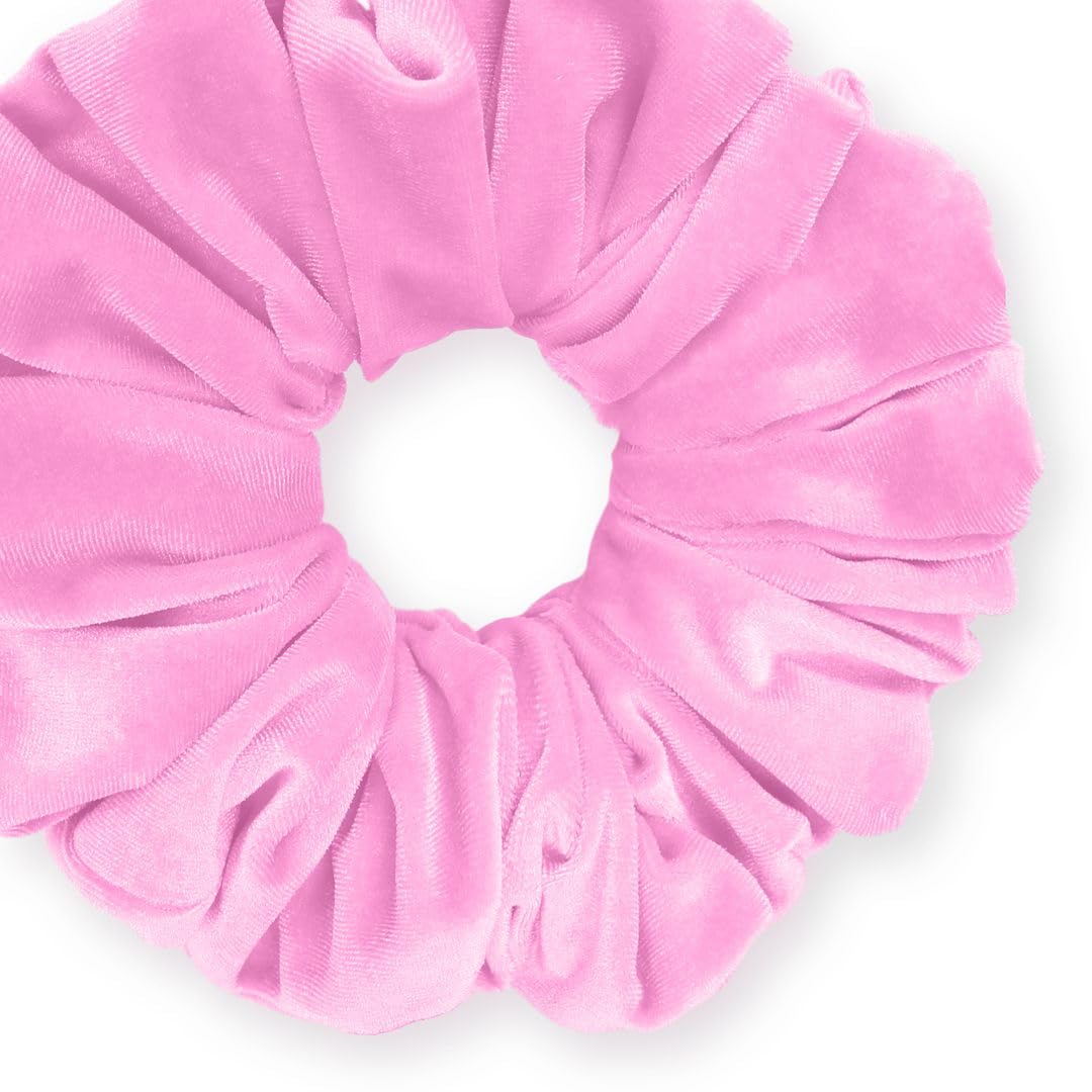 Velvet Scrunchies King Size Leopard XXL Plush Ponytail Holders Oversized Big Made in the USA