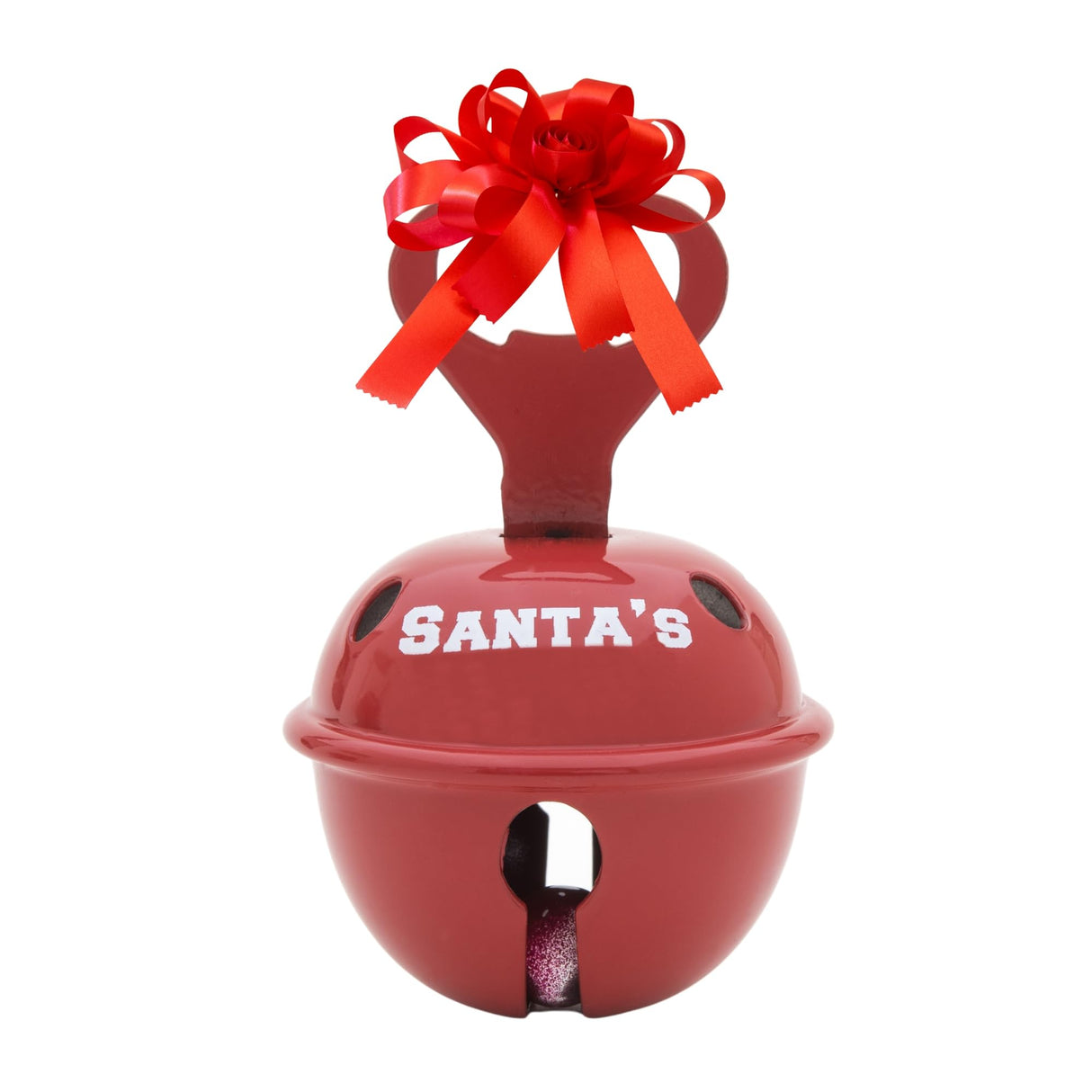 Bevin Bells Believe Sleigh Bells Ornament (3-Pack) | 1.5" Made of Steel | Hanging Bells with a Red Satin Believe Ribbon | Great Tone | Xmas Gift or Stocking Stuffer | Made in The USA