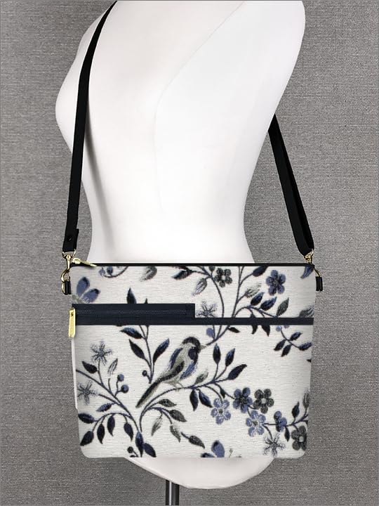 Danny K. Women's Tapestry Bag Shoulder Handbag, Large Zipper Purse Handmade in the USA