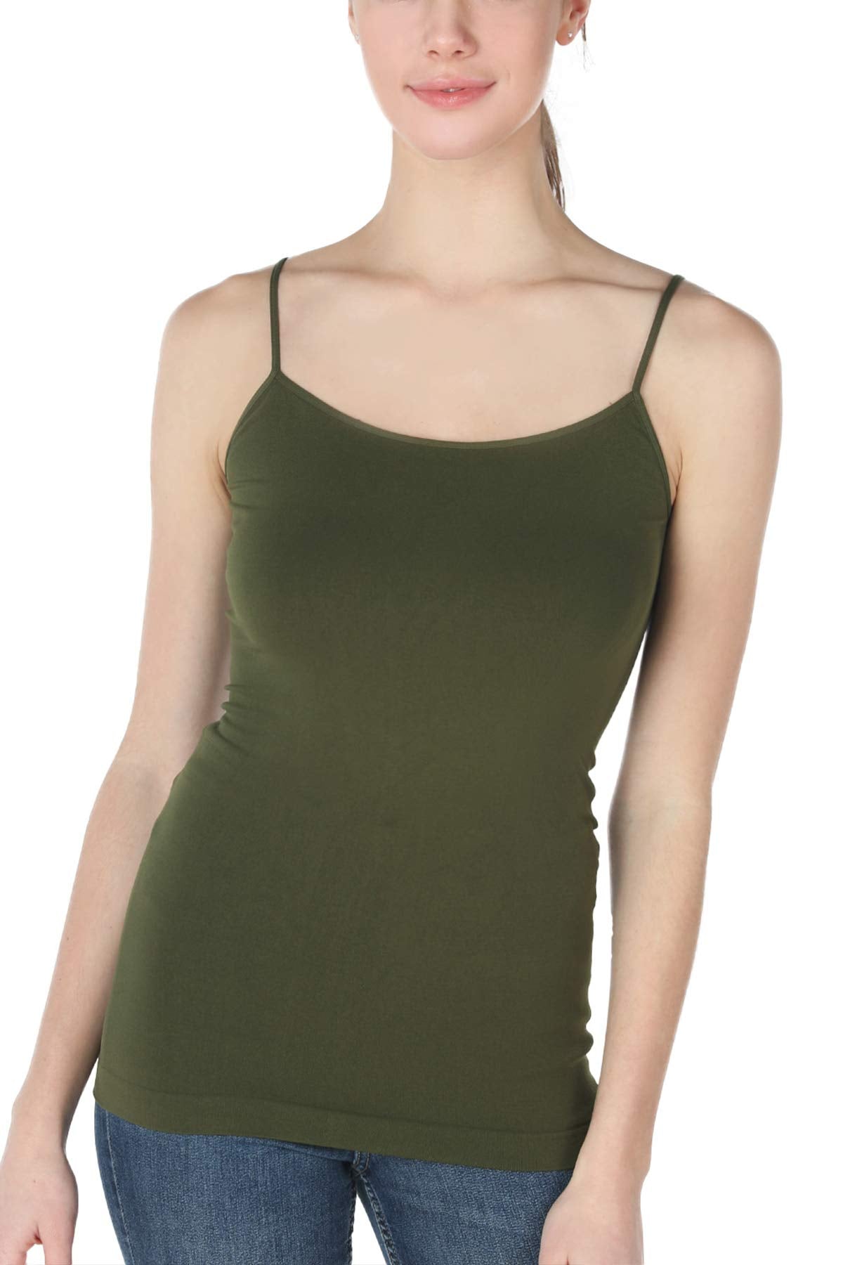 NIKIBIKI Women Seamless Basic Camisole, Made in U.S.A, One Size