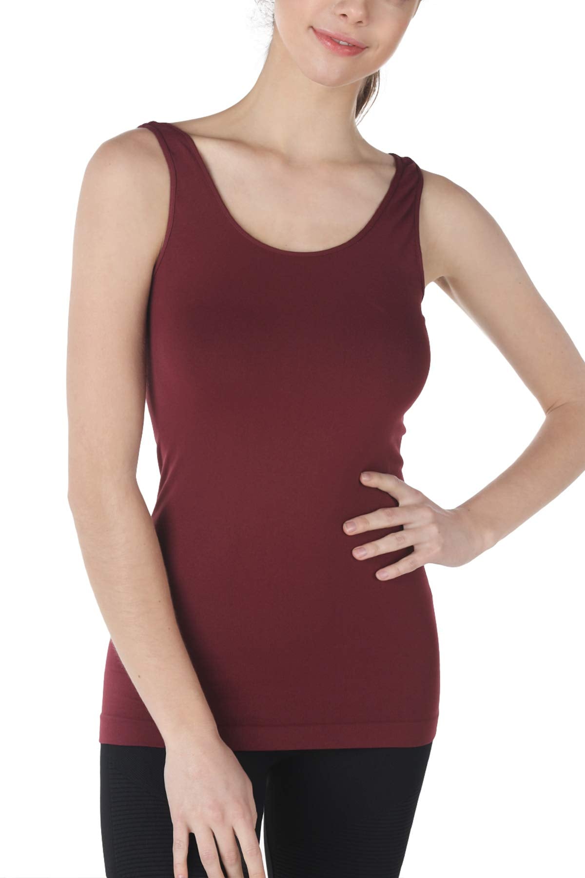 NIKIBIKI Women Seamless Basic Jersey Tank Top, Made in U.S.A, One Size