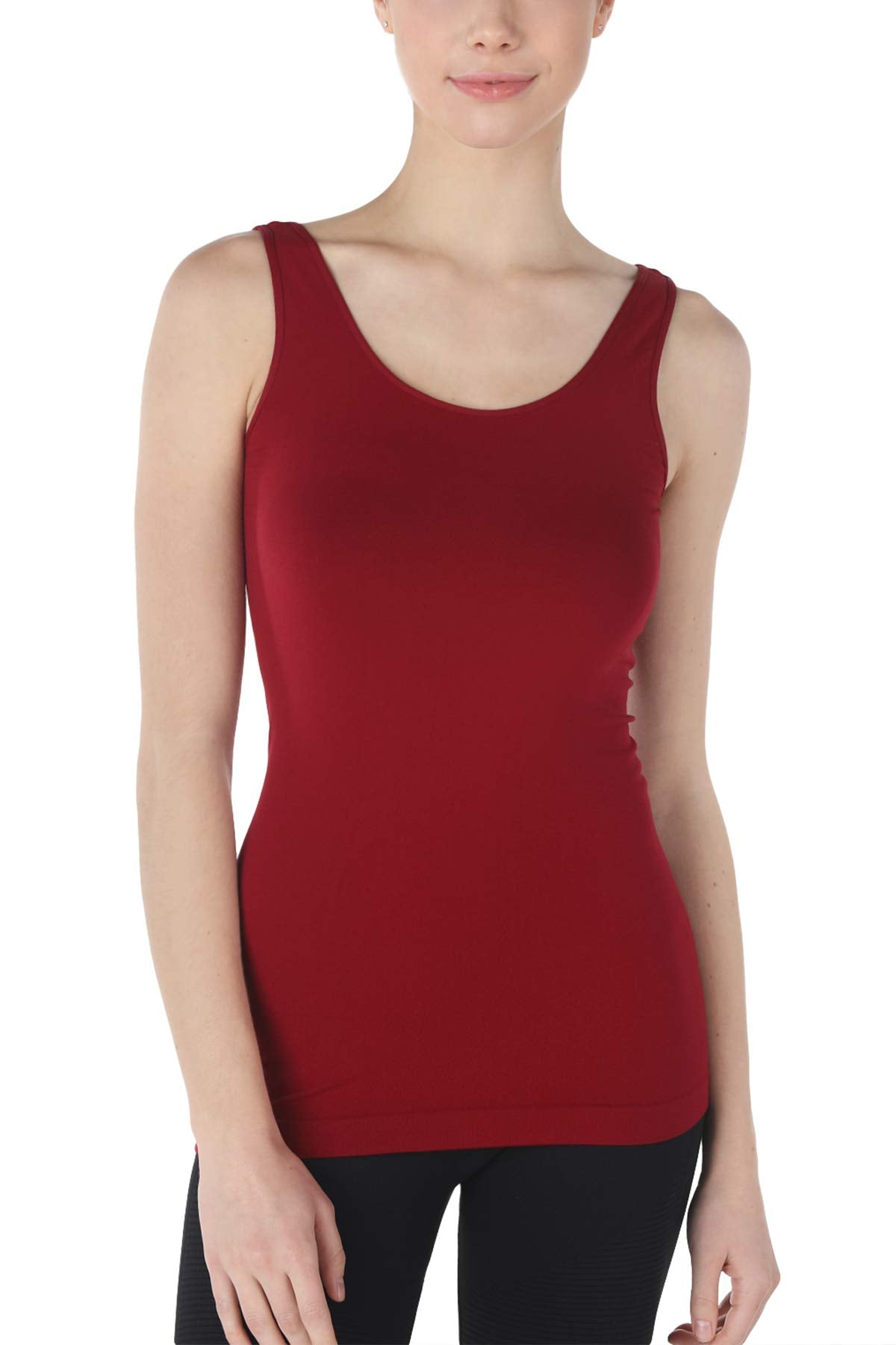 NIKIBIKI Women Seamless Basic Jersey Tank Top, Made in U.S.A, One Size