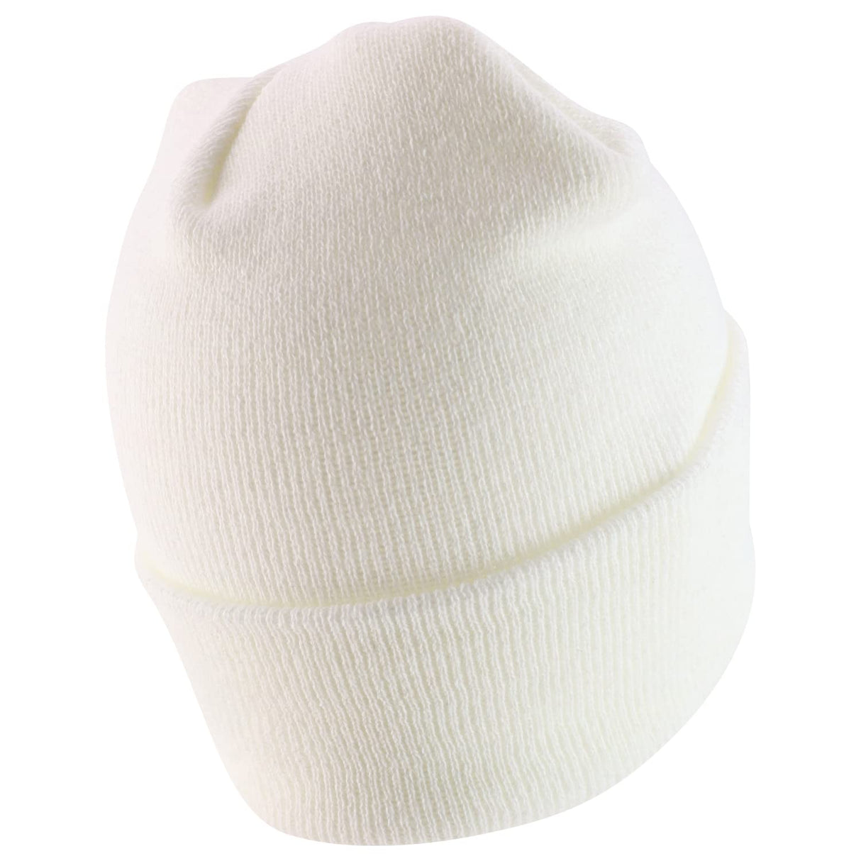 Made in USA Grey American Flag Embroidered Knit Cuff Long Beanie