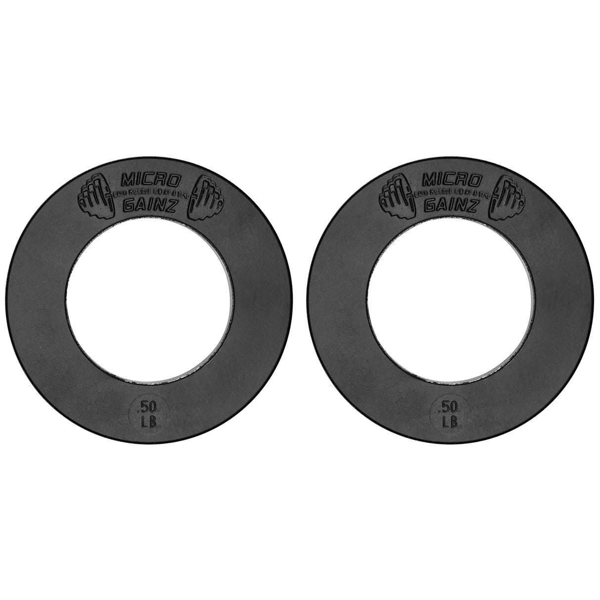 Micro Gainz Olympic Fractional Weight Plates Set, 8 Piece .50LB Olympic Weight Plates Set with Bag, Designed for Olympic Barbells for Strength Training and Micro Loading, Made in USA