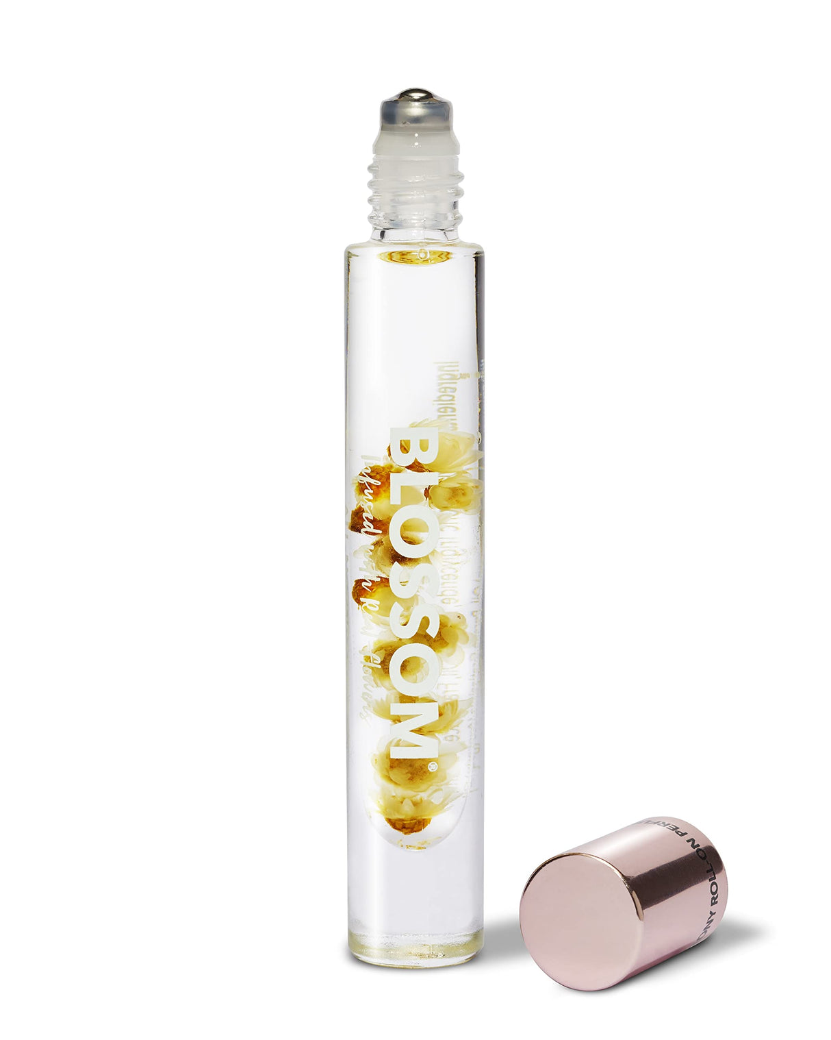 Blossom Roll on Perfume Oil for Women, Alcohol Free Rollerball Perfume with Essential Oil, Infused with Real Flowers, Made in USA, 0.20 oz (Lemon, Bergamot, Violet, White Musk), Cactus Flower