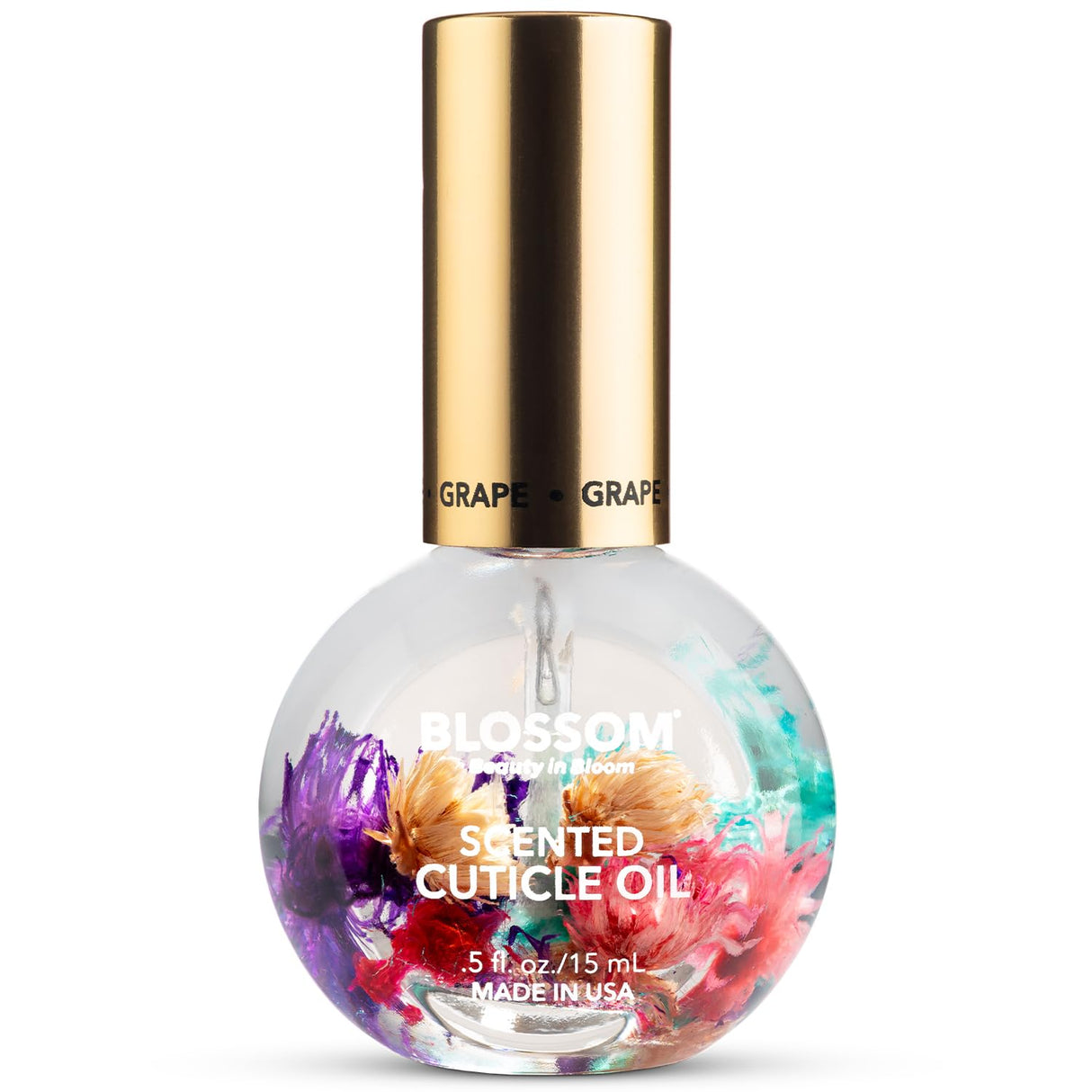 Blossom Scented Cuticle Oil, Infused with Real Flowers, Hydrating, Moisturizing, Strengthening, Made in USA, 0.5 fl. oz, Amazon Exclusive, Watermelon