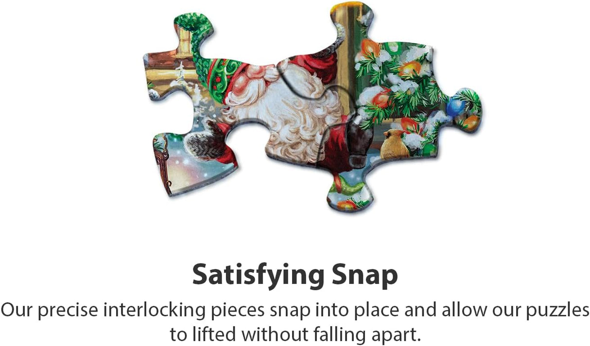 Springbok Gnome Village 500 Piece Holiday Jigsaw Puzzle- Made in The USA with Unique Precision fit Pieces for a Great Puzzling Experience