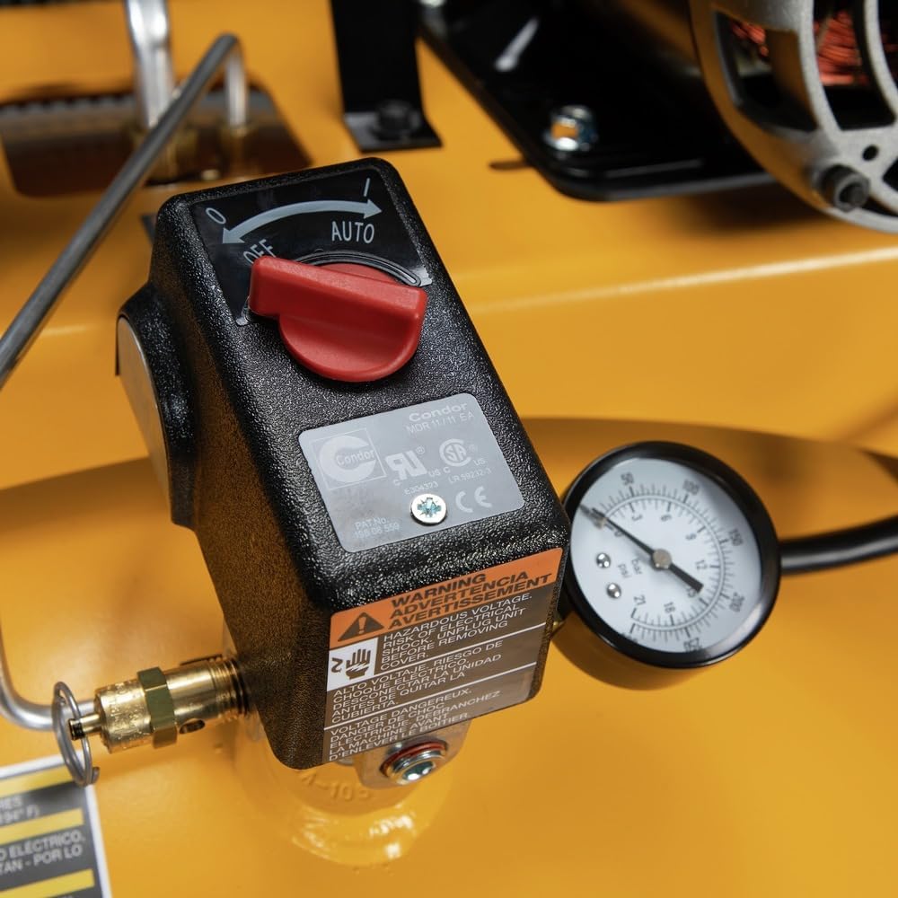 Dewalt DXCM801.COM 4.7 HP 80 Gallon 155 Max PSI 16.1 SCFM @ 40 PSI 14.1 SCFM @ 90 PSI Single-Stage Oil-Lube Electric Portable Vertical Air Compressor