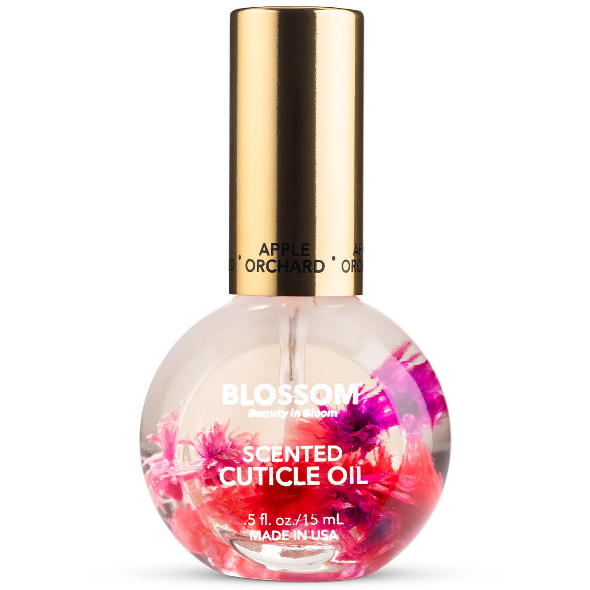 Blossom Scented Cuticle Oil, Infused with Real Flowers, Hydrating, Moisturizing, Strengthening, Made in USA, 0.5 fl. oz, Amazon Exclusive, Watermelon