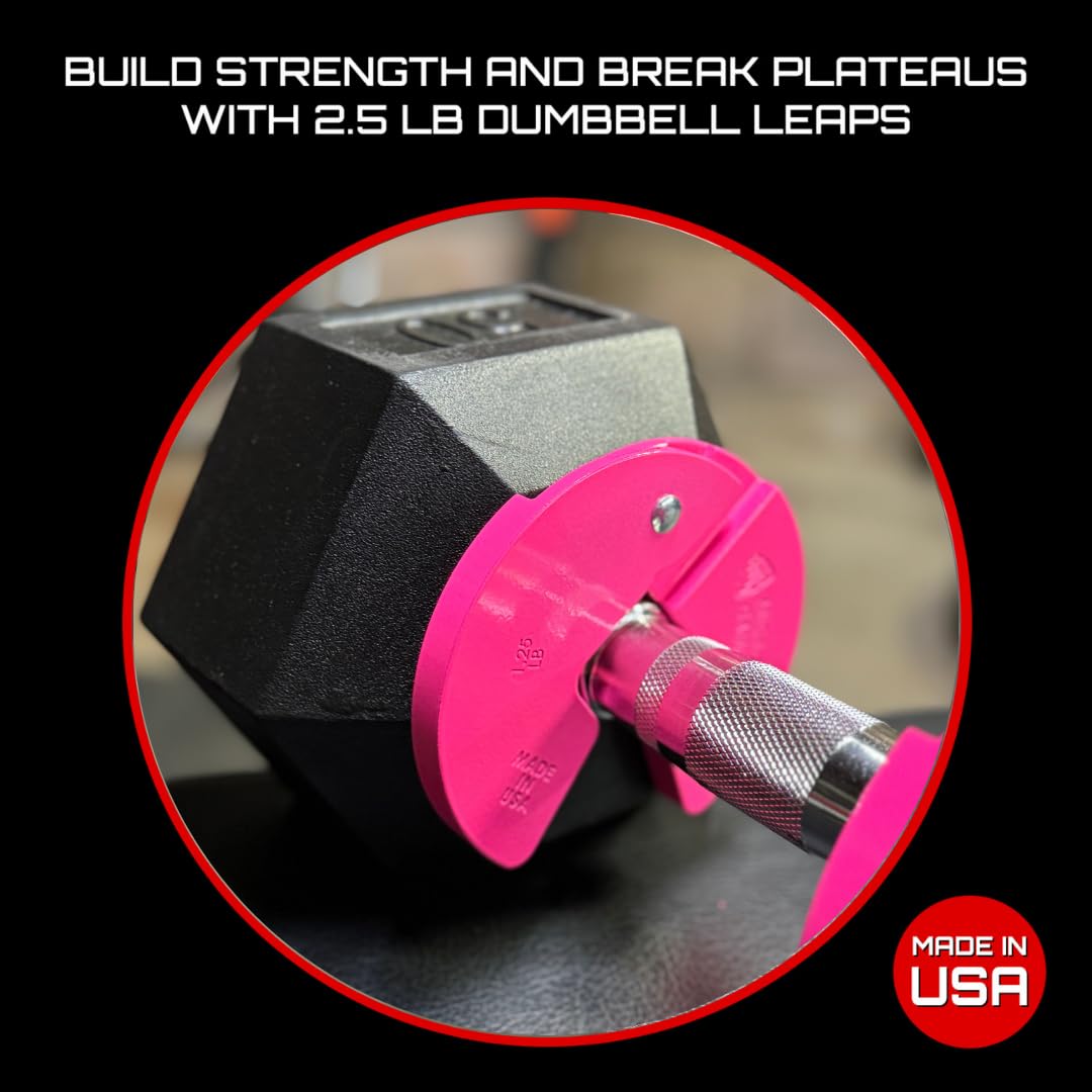 Micro Gainz Dumbbell Fractional 1.25lb Weight Plate, Ideal for Micro Loading, (Choose Color) 2 Piece Fractional Weight Plates, Designed for Dumbbell Training, Made In USA