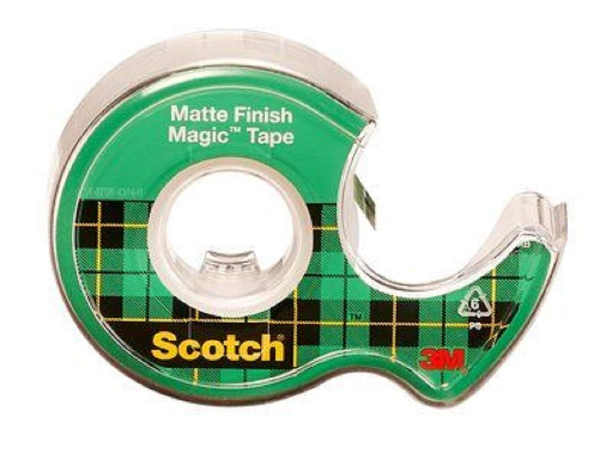 Scotch Magic Tape, Dispensered Rolls, 3/4 x 300 Inches, 6 Pack (3105)