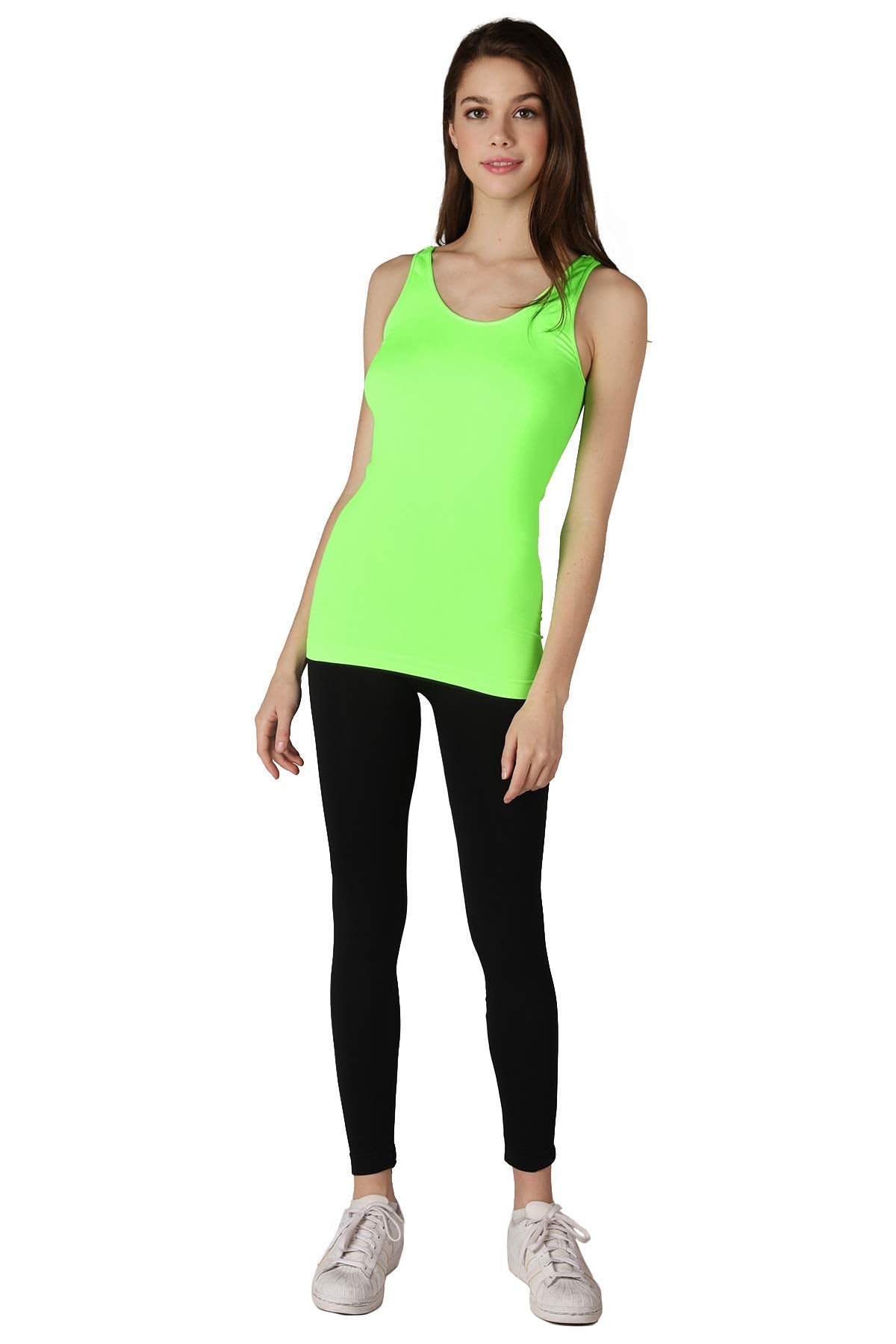 NIKIBIKI Women Seamless Basic Jersey Tank Top, Made in U.S.A, One Size