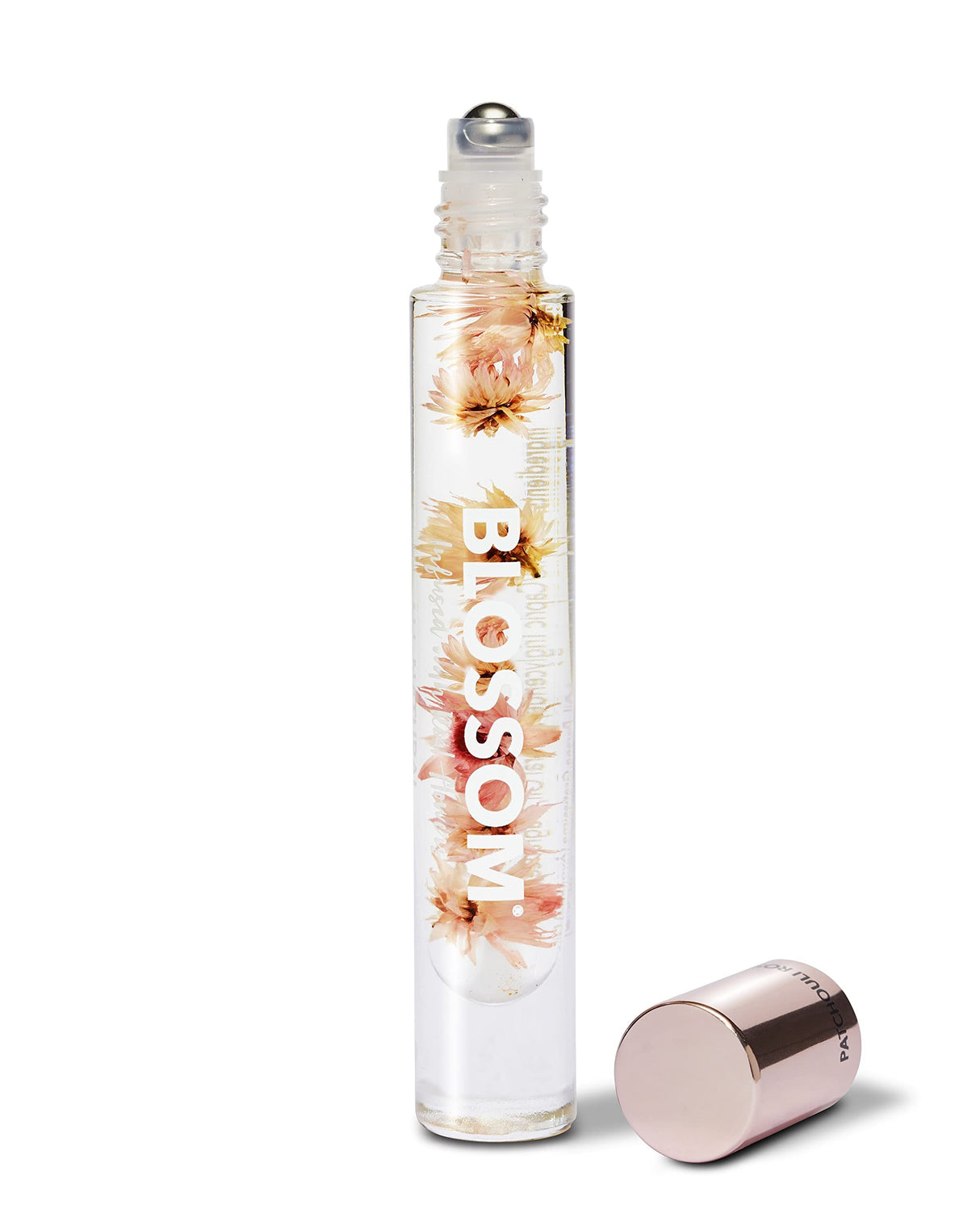 Blossom Roll on Perfume Oil for Women, Alcohol Free Rollerball Perfume with Essential Oil, Infused with Real Flowers, Made in USA, 0.20 oz (Lemon, Bergamot, Violet, White Musk), Cactus Flower